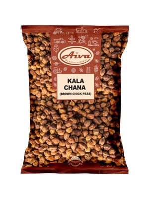 Aiva Chickpeas (Kala Or Brown Chana with Skin) | Whole chana | Dry Chickpeas - 4 LB, Brown Chickpeas Lentils