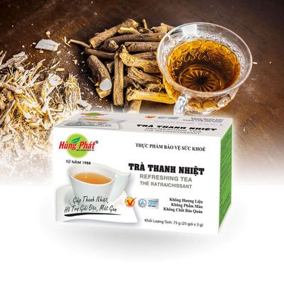 02Boxes - THERMAL Tea Hung Phat 25pack x 3gram- Tra Thanh Nhiet Hung Phat