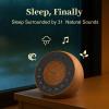 Housbay White Noise Machine with 31 Soothing Sounds, 5W Loud Stereo Sound, Auto-Off Timer, Adjustable Volume, Sleep Sound Machine for Baby, Kid, Adult -Wood Grain view 2