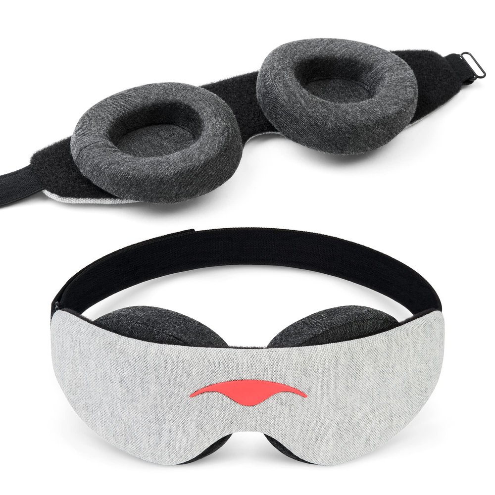 Manta Slim Sleep Mask Ultra-Light Blackout Eye Mask with Adjustable Eye Cups, Soft Strap for Comfortable Sleep, Minimalist Design for Better Rest