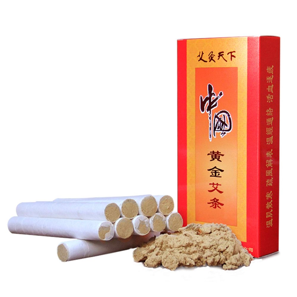 10PCS/Box Chinese Herb   Moxa Stick 15:1 3 Year Chen High Purity Moxibustion Roll