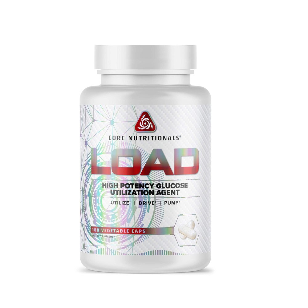 Core Nutritionals Load Platinum High Potency Glucose Utilization Agent with Berberine+Green Coffee Extract to Promote Carbohydrate Absorption and Glucose Disposal, (180 Caps)
