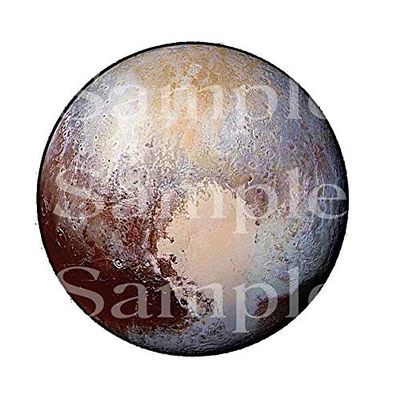1/2 Sheet - Planet Pluto Space Birthday - D24599 - 2D Edible Cake Cupcake Party Topper