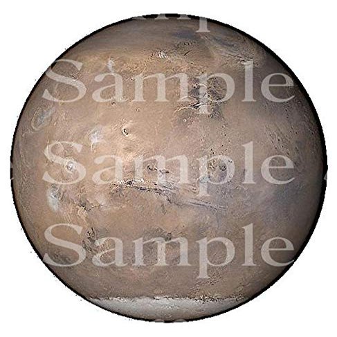 1/2 Sheet - Planet Mars Space Birthday - D24603 - 2D Edible Cake Cupcake Party Topper