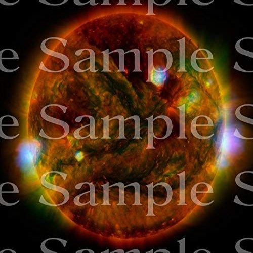 1/4 Sheet - Sun Star Space Birthday - D24598 - 2D Edible Cake Cupcake Party Topper