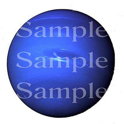 1/4 Sheet - Planet Neptune Space Birthday - D24602 - 2D Edible Cake Cupcake Party Topper