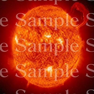 1/2 Sheet - Sun Space Birthday - D24597 - 2D Edible Cake Cupcake Party Topper