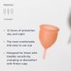 Saalt Soft Menstrual Cup  Reusable Period Cup  Made for Comfortable, Leak-Free Protection Up to 12 Hours  BPA & Latex Free  Includes Cup & Carry Bag (Small, Desert Blush) view 4