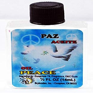 6 Pieces BRYBRADAN Peace Oil/PAZ ACEITE 1/2 FL OZ 14.7ML
