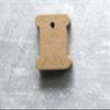 100 cardboard - chipboard floss cards kraft brown color wind your floss, yarn and threads view 3