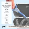 PUL Pack of 3 2-in-1 Invisalign Chewies and Aligner Removal Tool for Clear Aligners, Retainers and Trays - Reusable Invisalign Accessory with Chewy and Remover Hook - Travel Size Seating Tool - Pink view 2