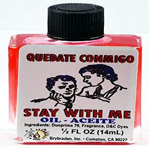 6 PIECES BRYBRADAN STAY WITH ME OIL/QUEDATE CONMIGO ACEITE 1/2 FL OZ 14.7ML
