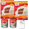Carrot Cake Mix and Cream Cheese Frosting Bundle Pack of 2 Duncan Hines 15.25oz 2 Betty Crocker Cream Cheese Frosting 16oz Bundle with Snack Fun Shopping Pad view 1
