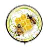 Beautiful Honey Bee Pill Box - Charm Pill Box - Glass Candy Box The Bees Jewelry Art Photo Jewelry Birthday Festival Gift Beautiful Gift view 1