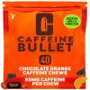 Caffeine Bullet Energy Chews - Chocolate Orange. 40 * 85mg - Faster Kick Than Pills, Gels and Gum. Sport Science for Running, Cycling, Gaming & A Pre Workout Endurance Boost. view 1