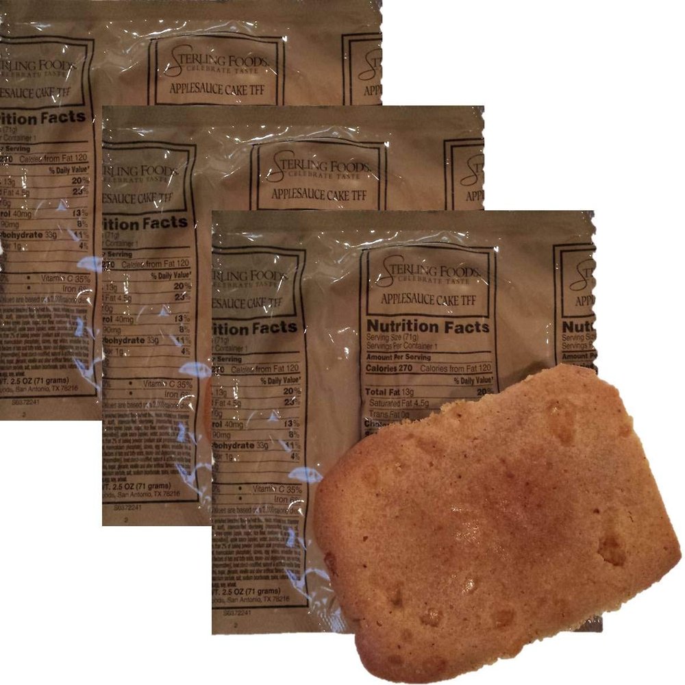 MRE 3 pack Desserts/First Inspection date 2023 to 2025 / Fresh & Fast! (Applesauce Pound Cake)
