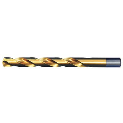 ALFA S150129TN - 1/2" Heavy Duty TiN Coated Jobber Drill, Super HSS (6pk)