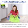 Fun and Function - Mega Weighted Lap Pad and Cover - Large Weighted Lap Pad for Kids with Washable Cover - Sensory Tool for Children with Special Needs - 20" x 20" Inches - for Children 30 lb + view 2