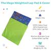 Fun and Function - Mega Weighted Lap Pad and Cover - Large Weighted Lap Pad for Kids with Washable Cover - Sensory Tool for Children with Special Needs - 20" x 20" Inches - for Children 30 lb + view 4