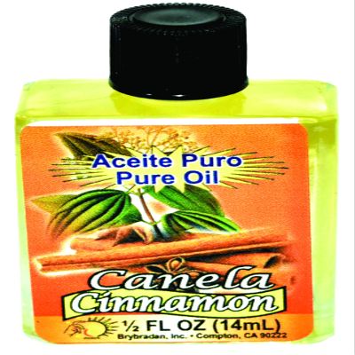 6 PIECES BRYBRADAN CINNAMON PURE OIL - CANELA ACEITE PURO FL.OZ. (14.7 ML)