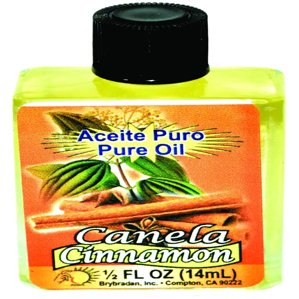 12 PIECES BRYBRADAN CINNAMON PURE OIL - CANELA ACEITE PURO FL.OZ. (14.7 ML)