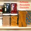 Candy Blox 3 Pound Building Blocks Bulk Candy - Assorted Bulk Blox Candy in 64 FL OZ Gift Ready Reusable Square Jar view 2