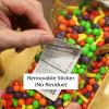 Candy Blox 3 Pound Building Blocks Bulk Candy - Assorted Bulk Blox Candy in 64 FL OZ Gift Ready Reusable Square Jar view 3