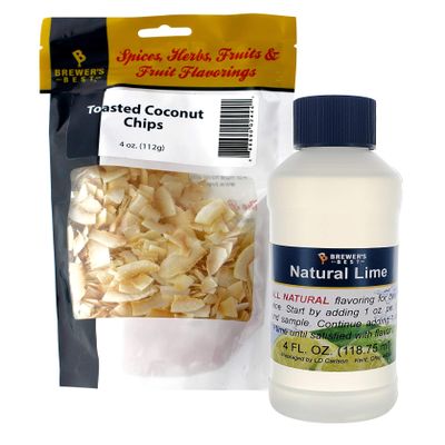 Brewer's Best - Flavor Bundle - Lime and Coconut - For Home Brewing