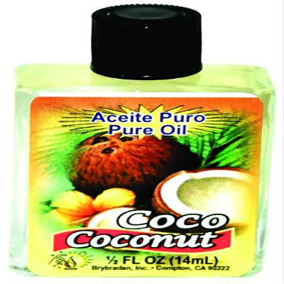12 PIECES BRYBRADAN COCONUT PURE OIL COCO ACEITE PURO  FL.OZ. (14.7 ML)