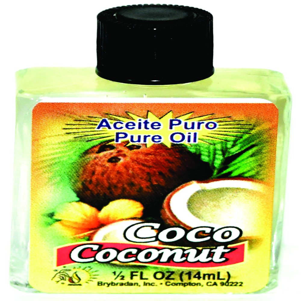 12 PIECES BRYBRADAN COCONUT PURE OIL COCO ACEITE PURO FL.OZ. (14.7 ML)