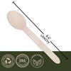 100% Compostable Disposable Spoons 600 Pcs - Eco-Friendly Birch Wood Spoons - 6.5" Biodegradable Heavy Duty Spoon Set - Wooden Silverware Cutlery Utensils for Wedding, Birthday Party & All Occasions view 2