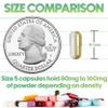 XPRS Nutra Size 5 Empty Capsules - 100 Count Clear Very Small Empty Gelatin Capsules - Pills DIY Capsule Filling - Fillable Pill Gel Caps for Do-It-Yourself Vitamin Supplements view 3