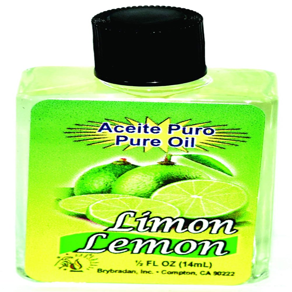 1 PIECE BRYBRADAN LEMON PURE OIL LIMON ACEITE PURO  FL.OZ. (14.7 ML)