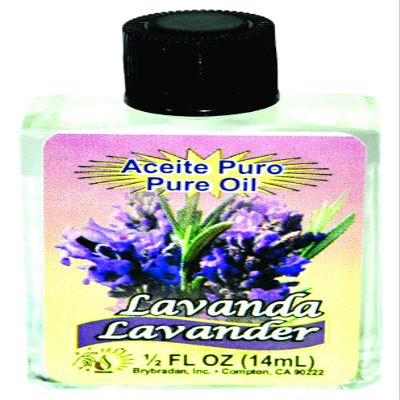 12 PIECES BRYBRADAN LAVENDER PURE OIL LAVANDA ACEITE PURO FL.OZ. (14.7 ML)