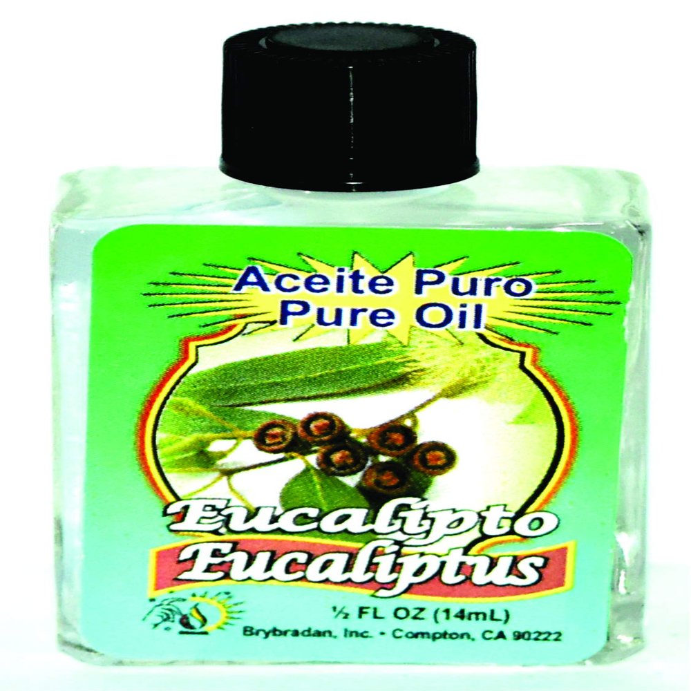 1 PIECE BRYBRADAN EUCALYPTUS PURE OIL EUCALIPTO ACEITE PURO  FL.OZ. (14.7 ML)