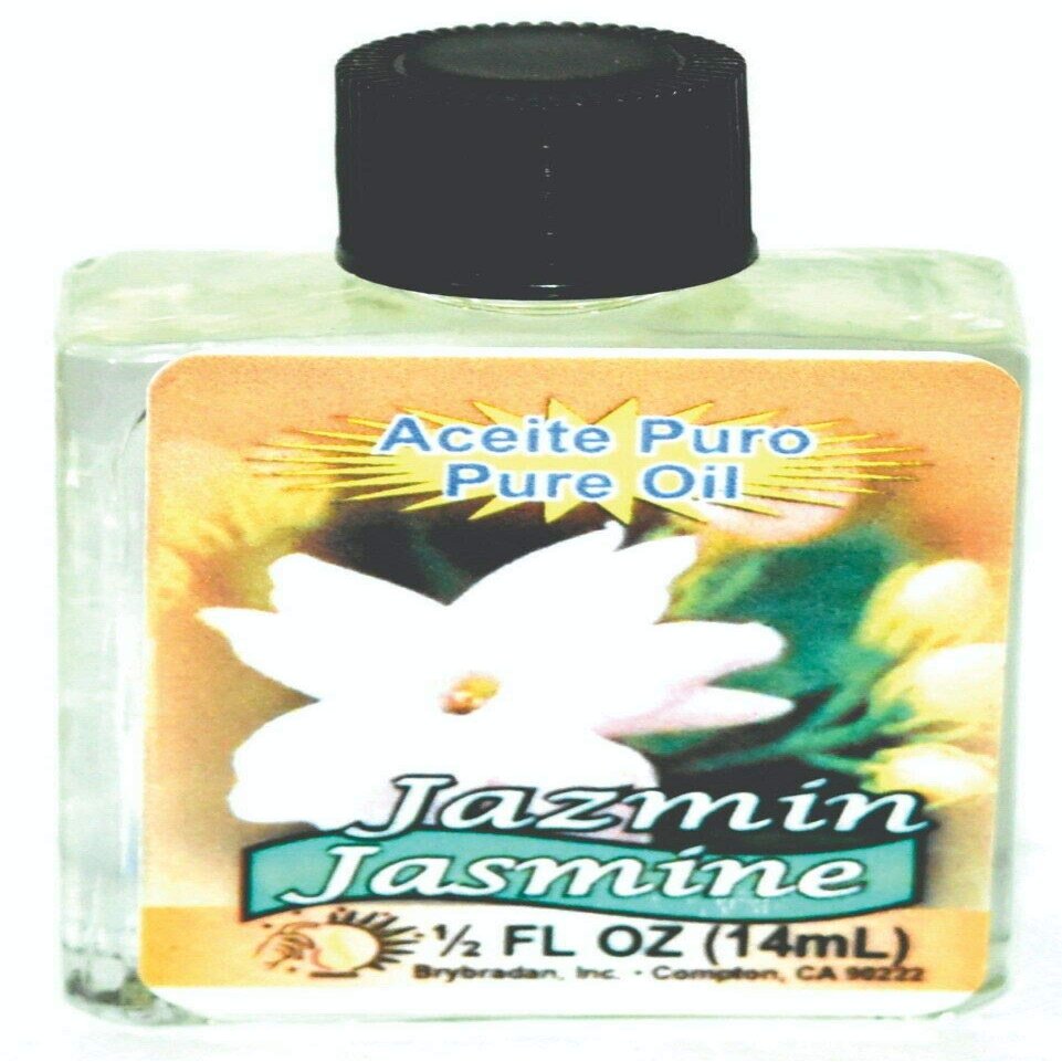 3 PIECES BRYBRADAN JASMINE PURE OIL JAZMIN ACEITE PURO FL.OZ. (14.7 ML)
