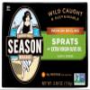 SEASON SARDINES SPRATS IN OLIVE OIL 2 500MG OMEGA 3, 3.75 OZ view 1