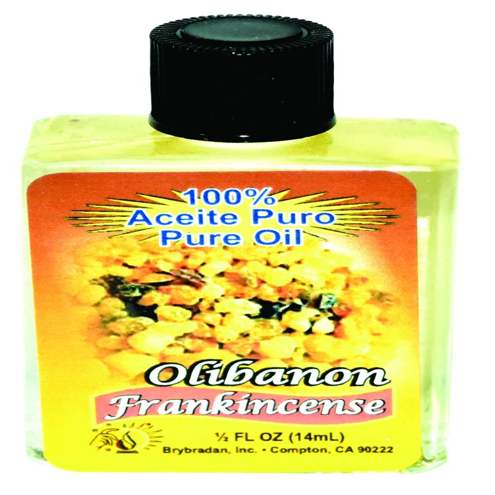 12 PIECES BRYBRADAN FRANKINCENSE PURE OIL OLIBANO ACEITE PURO FL.OZ. (14.7 ML)