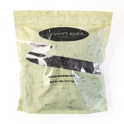 Swift River Figs Dried Black Mission - Bulk 5 Lb Pack, Premium Figs for Gourmet Chefs and Culinary Lovers