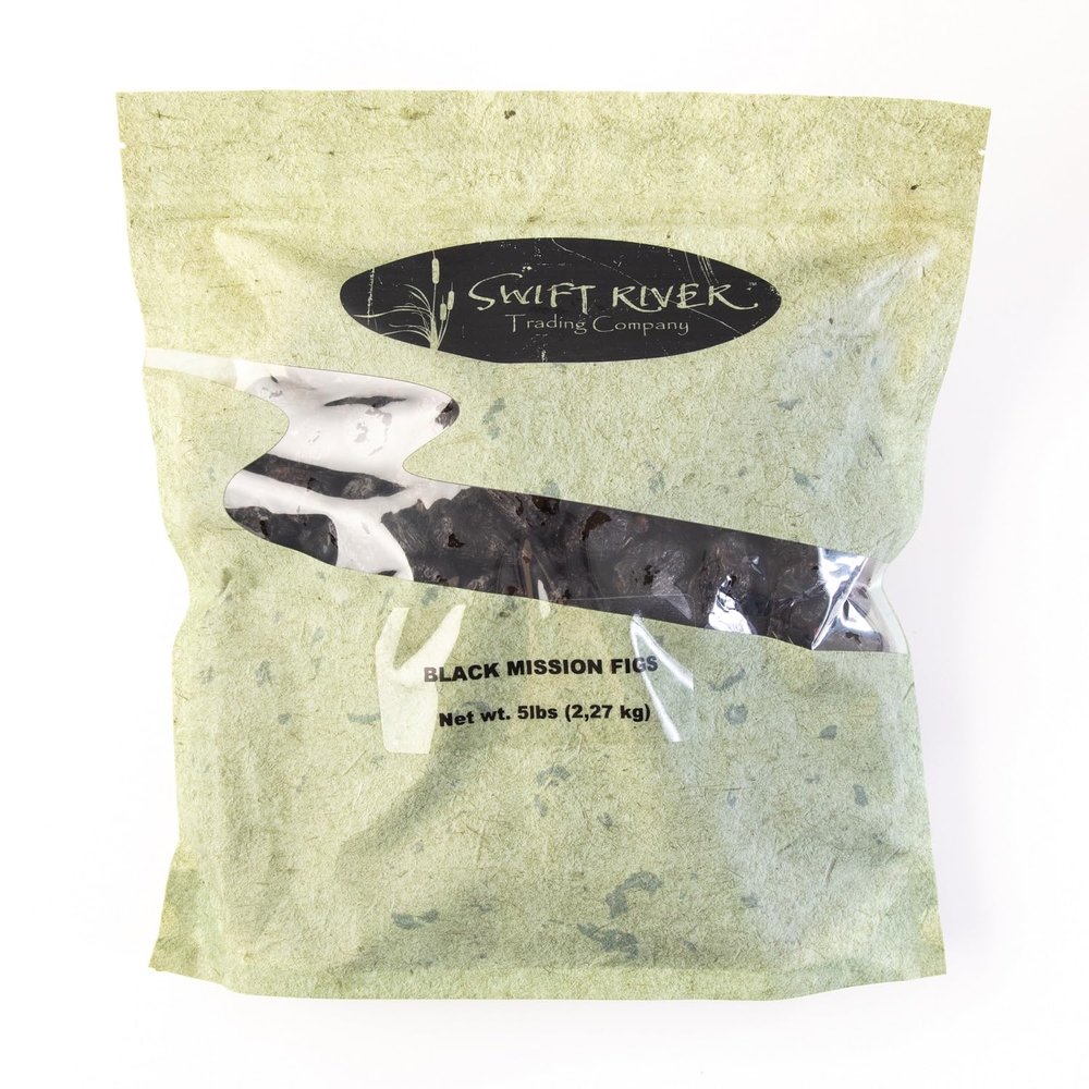 Swift River Figs Dried Black Mission - Bulk 5 Lb Pack, Premium Figs for Gourmet Chefs and Culinary Lovers