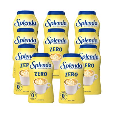 SPLENDA LIQUID Zero Calorie Sweetener drops, 1.68 Ounce Bottle (Pack of 10)