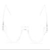 The Shay Colorful Semi-Rimless Half Reader Reading Glasses, 1.75 Clear view 2