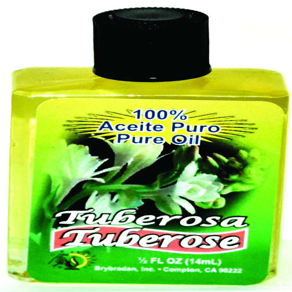 12 PIECES BRYBRADAN TUBEROSE PURE OIL TUBEROSA ACEITE PURO FL.OZ. (14.7 ML)
