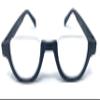 The Noble Semi-Rimless Half Reader Half Moon Reading Glasses, 1.50 Black view 1