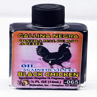 12 Pieces BRYBRADAN Black Chicken Oil/GALLINA Negra ACEITE 1/2 FL OZ 14.7ML