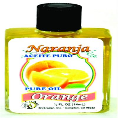 12 PIECES BRYBRADAN ORANGE PURE OIL NARANJA ACEITE PURO  FL.OZ. (14.7 ML)
