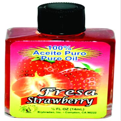 3 PIECES BRYBRADAN STRAWBERRY PURE OIL FRESA ACEITE PURO FL.OZ. (14.7 ML)