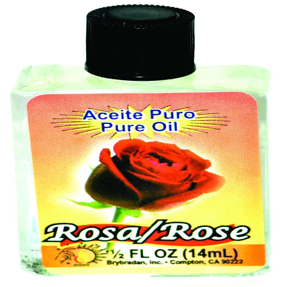 12 PIECES BRYBRADAN ROSE PURE OIL ROSA ACEITE PURO FL.OZ. (14.7 ML)