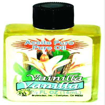 6 PIECES BRYBRADAN VANILLA PURE OIL VAINILLA ACEITE PURO  FL.OZ. (14.7 ML)