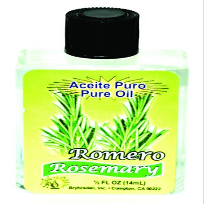 12 PIECES BRYBRADAN ROSEMARY PURE OIL ROMERO ACEITE PURO  FL.OZ. (14.7 ML)